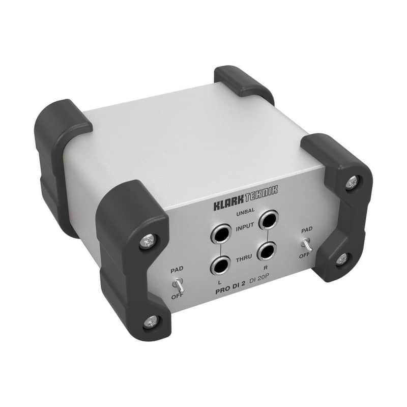 Klark Teknik DI 20P PRO DI 2 Passive Stereo DI Box with Midas Transformer and Extended Dynamic Range image 1