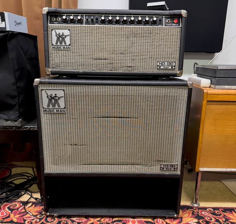 Music Man 130-HD + Matching 212 Cabinet, modded with effect loop image 1