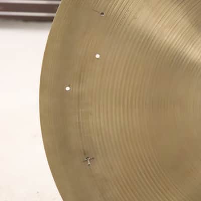 Zildjian 24" A. Avedis Medium Sizzle Ride Cymbal Vintage 1980's image 17