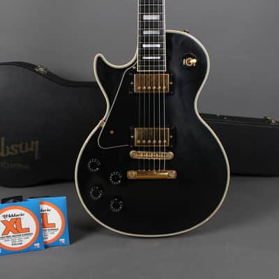 2006 Gibson Les Paul Custom Black Beauty Left Handed *Headstock Repair* image 3