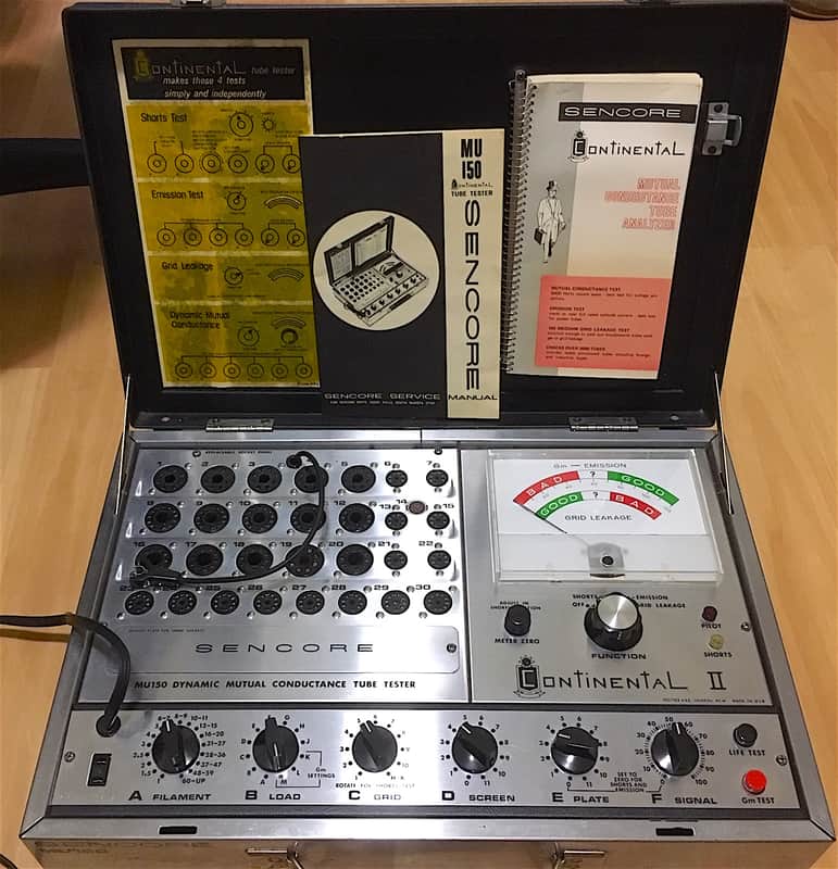 Sencore Mu 150 TUBE TESTER Mutual Conductance And Emissions Comprehensive Tester TV7 image 1