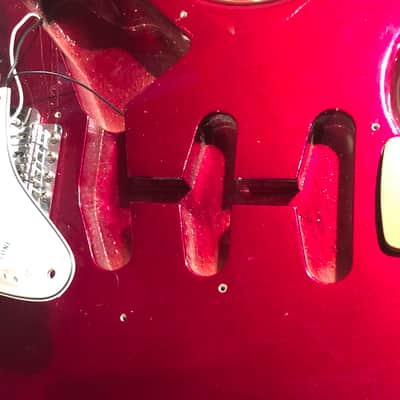 LEFTY! Vintage 1987 Fender ST72 Candy Apple Red Hendrix Voodoo Strat Custom Solid Body Guitar MIJ 7.6 Lb HSC image 21