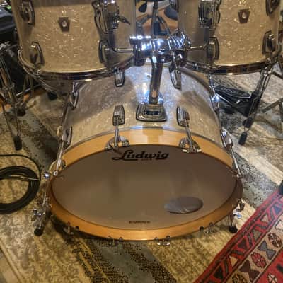 Ludwig Classic Maple 4 piece set 2000’s - vintage marine pearl image 1