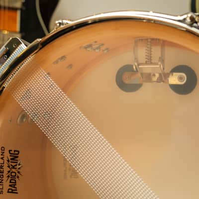 Slingerland Radio King Limited Edition 14x05 - Black Diamond Pearl Wrap image 5