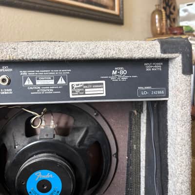 Fender M-80 2-Channel 80-Watt 1x12" Solid State Guitar Combo 1989 - 1994 - Grey Carpet USA image 15