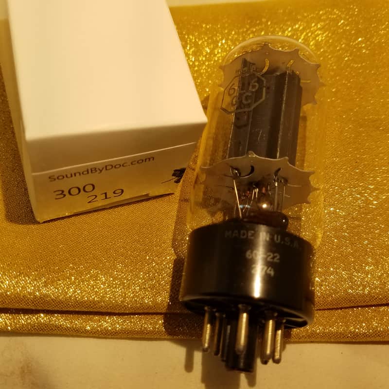 RCA ONE (1) 6L6GC bottom getter black plate AT1000 TESTED Vacuum Tube 6L6 Beam Power Tetrode 1959-1960 image 1