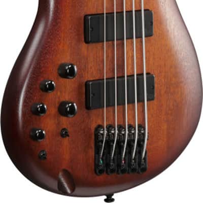 Ibanez SR Standard 5 String Electric Bass Left Handed - Mahogany Brown Burst Low Gloss (SR505ALMHL) image 2