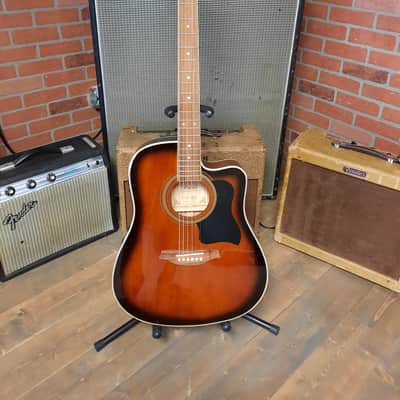 Ventura V3VS Vintage Sunburst Thin Body Acoustic/Electric image 2