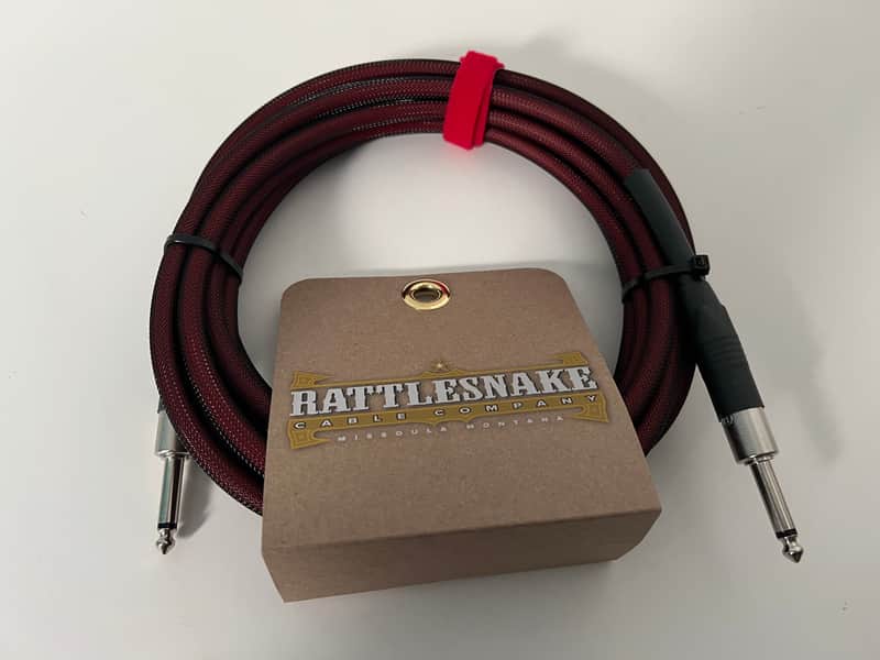 20FT STRAIGHT TO STRAIGHT | RATTLESNAKE INSTRUMENT CABLE | OX BLOOD | 20FT DC-20-ST-OX-S-NN image 1