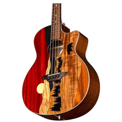 Luna Vista Bear Bass Tropical Wood Acoustic/Electric w/Case image 6