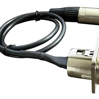 Premium XLR Pass Through Cable, No Solder, for Stage Box, Patch Panel, Floor Box - No Solder for Pro Audio Installations (Female to Male 2-Pack) image 2