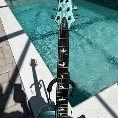 PRS S2 Singlecut Semi-Hollow 2016 - Aqua Metallic image 4