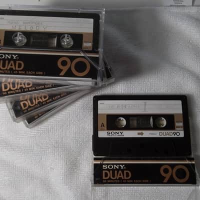 1-1980 Sony Duad 90 Super Rare FeCr Ferro Chrome 90 Excellent Used Cassette Tapes 90 Mins Will Combine Shipping! image 2
