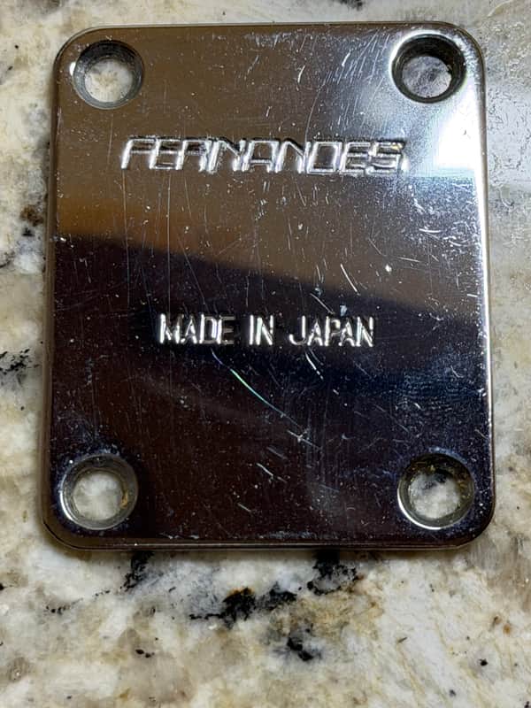 Fernandes Neck Plate Made in Japan image 1
