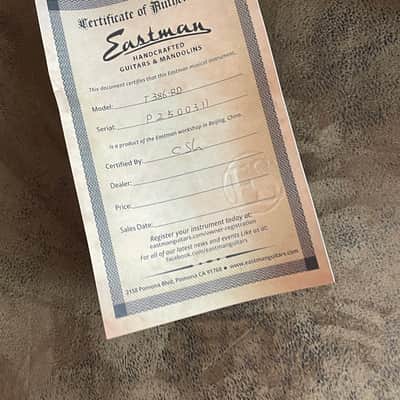 Eastman T386-RD Red - NEW incl. Case image 18