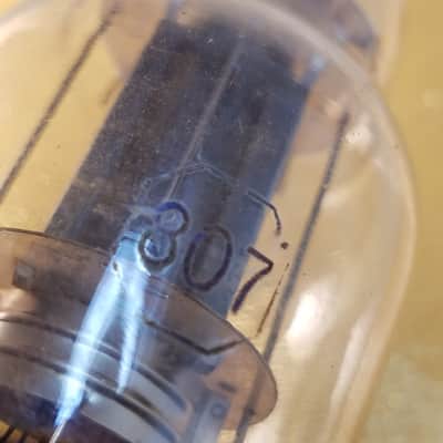 RCA 1% Tight Matched Pair (2) JAN-CRC-807 tNOS AT1000 TESTED Vacuum Tubes military CRC JAN 25-Watt DD dual D bottom getters VT-100-A Beam Power 1937-1968 image 18