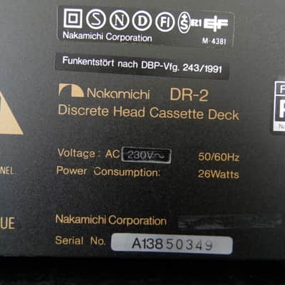 Nakamichi DR-2 Discrete Three Head 1992 Fully Serviced + Owner Manual "The Cassette Comeback" image 12