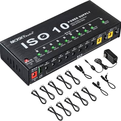 Mosky Pedal Power Supply DC 9V-18V 10 Outputs US/UK/EU Plug (Price includes the import duty for US buyer) image 1