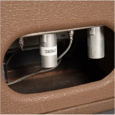 Fender 1963  Reverb Unit Brownface Hallgerät 6G15 Cover Vintage 1963 - brown image 4