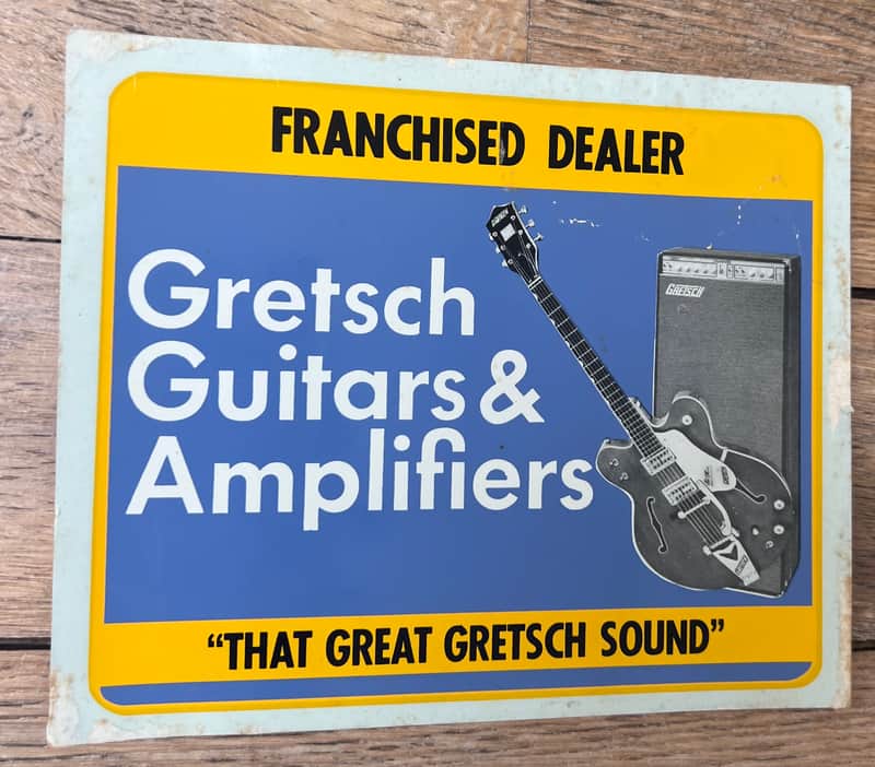 1967 Gretsch Authorized Dealer Sticker Rare Vintage Case Candy Country Gentleman image 1