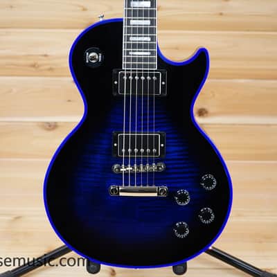 Gibson M2M Les Paul Axcess Custom Figured Top Les Paul Electric Guitar Blue Widow image 1