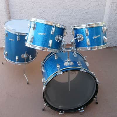 ROGERS VINTAGE HOLIDAY BLUE SPARKLE DRUM SET - DAYTON ERA image 1