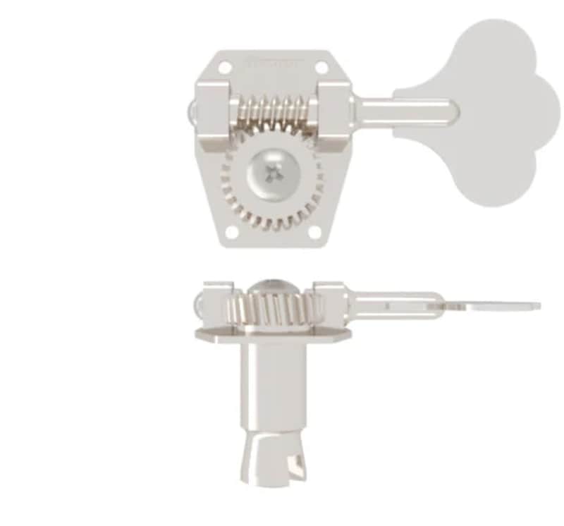 Hipshot HB1 Bass Tuner Single - Short Clover Key Nickel image 1