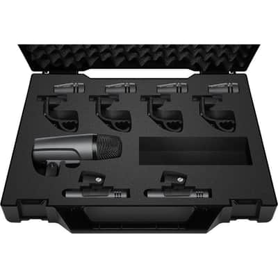 Sennheiser DRUMKIT600 Drum Mic Pack with Cardioid Dynamic for Kick Drum & for Toms/Snare image 1
