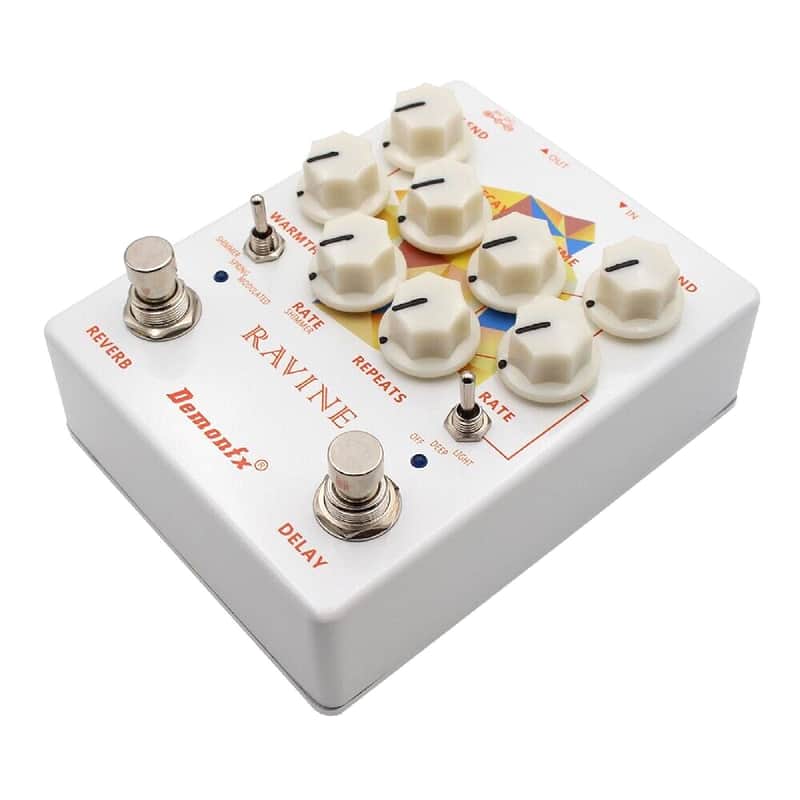 Demonfx RAVINE Reverb Delay Numerous Set Options Guitar Effect