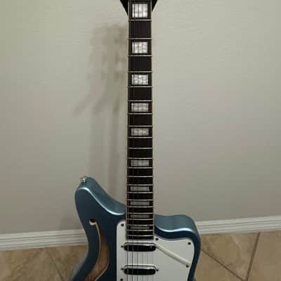 D'Angelico Premier Bedford Semi-Hollow with Tremolo - Ice Blue Metallic image 3
