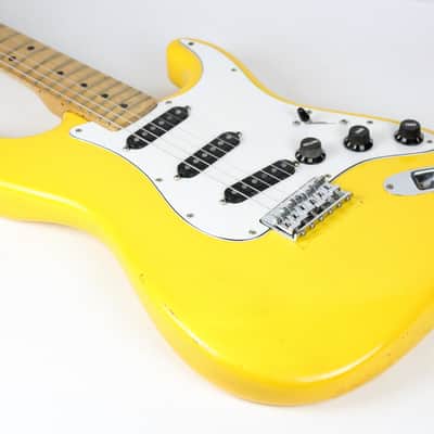 RARE 1981 Vintage Fender Stratocaster Hardtail ~Monaco Yellow~ Maple Neck STRAT +OHSC USA 1970s 1980s image 13