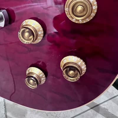 Gibson Les Paul 2002 - Cranberry Red Quilt Top image 9