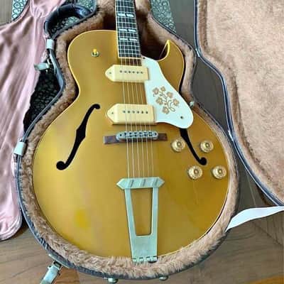 Gibson USA ES-295 Gold Finish 1990 With Original Hardcase image 1