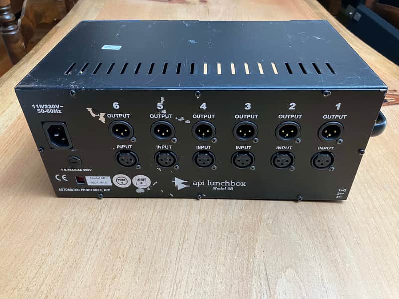 API 500-6B Lunchbox 6-slot 500 Series frame with built-in power supply image 1