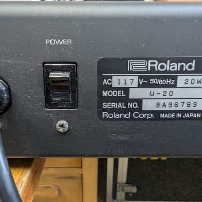 Roland U-20 61-Key RS-PCM Synthesizer image 5