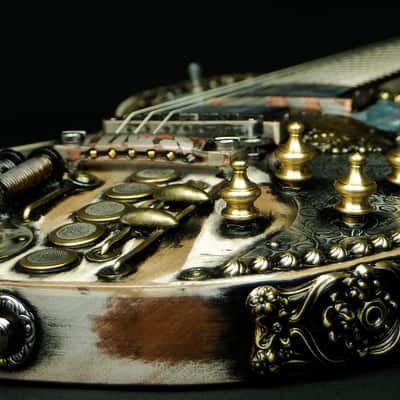 Gibson Les Paul Studio Electric Guitar Steampunk'd by Franco Design Studio image 8