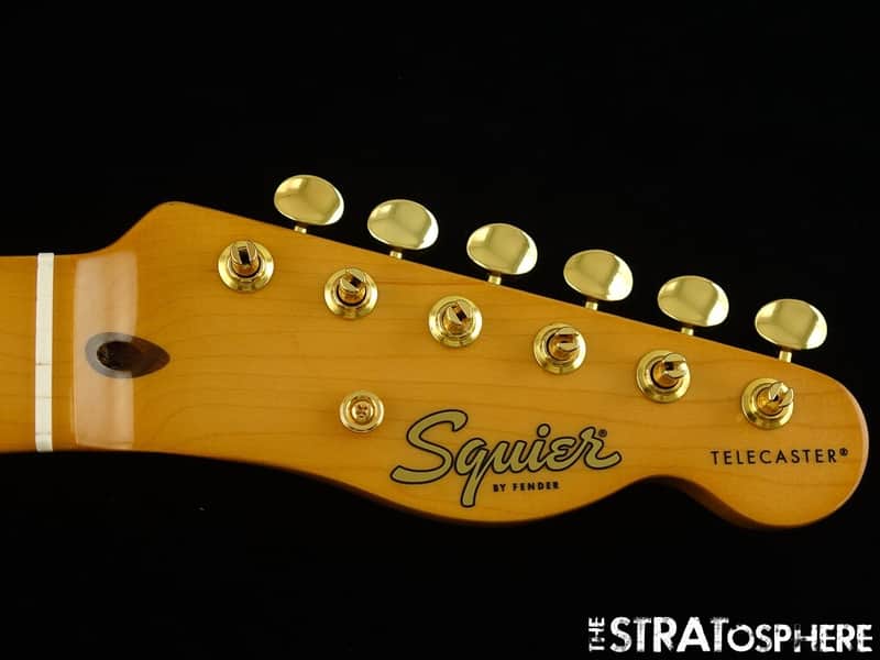 Fender Squier FSR Class Vibe 50s Telecaster NECK + GOLD TUNERS Tele Tinted Maple image 1