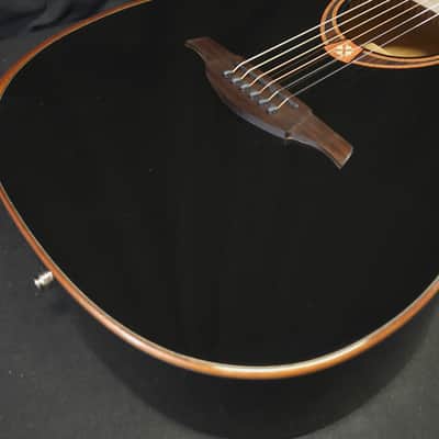 Lag Tramontane T118ABCE-BLK Acoustic Electric Guitar w/ Gig Bag image 7