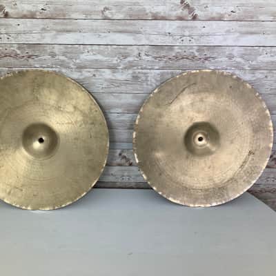 Used Zildjian 15" A. Zildjian '60s Stamp Hi-Hat Cymbals (Pair) image 8
