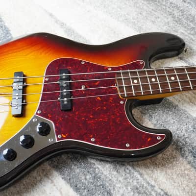 1982 Fender Japan JV Jazz Bass ’62 Vintage Reissue JB62-75 Sunburst MIJ Fujigen w/ MONO Case image 7