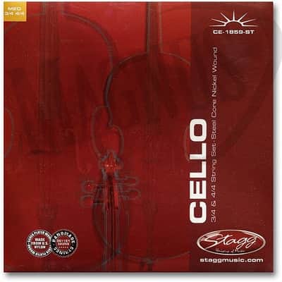 Stagg CE-1859-ST Stainless Steel Cello Strings, Medium image 2