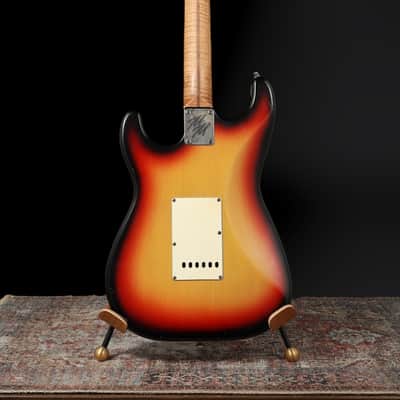 Mario Martin S-Style 2021 - 3-Tone Sunburst. AAA Flame Roasted Maple / Arcane Pickups image 5