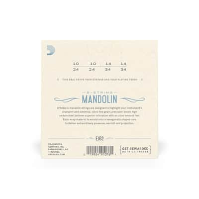 D'Addario Set Mandolin 80/20 Bronze Light 10-34 image 3