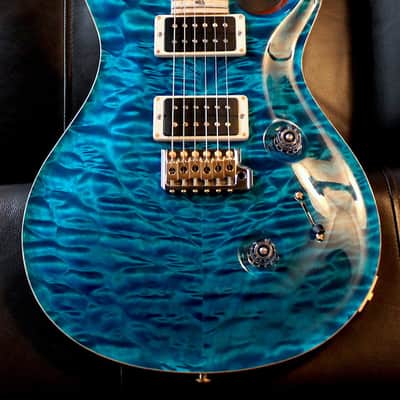 PRS Custom 24 Artist Package Blue Matteo Quilt w/ Flamed Maple Neck image 1