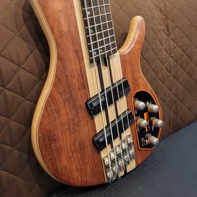 Cort A5BEYONDOPBN Single Cutaway Multi-Scale Bubinga Top 5-String Electric Bass Guitar w/Premium Soft Case image 10