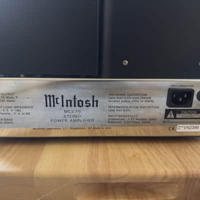 McIntosh MC275 MkII Commemorative Edition 75-Watt Stereo Tube Power Amplifier 1993 - 1994 - Silver image 9