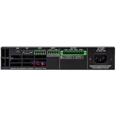 ASHLY Ashly ½RU Power Amplifier 2 x125W @ 4/8 Ohms, 70/100V - BLACK image 2