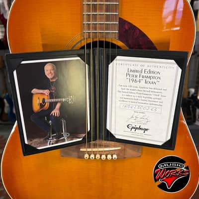Epiphone Peter Frampton 1964 Texan Limited Edition Faded Vintageburst image 3