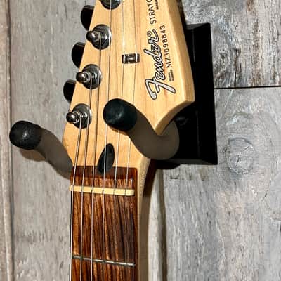 Nice 2003 Fender Stratocaster Gloss Black Rosewood Fretboard, Fresh Pro Setup and New Fender Gig Bag ! image 4