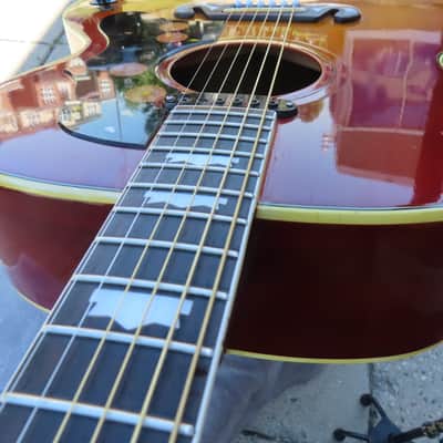IBANEZ CONCORD 1975 SUNBURST 698-E J-200 JUMBO LAWSUIT PLAYER! image 7